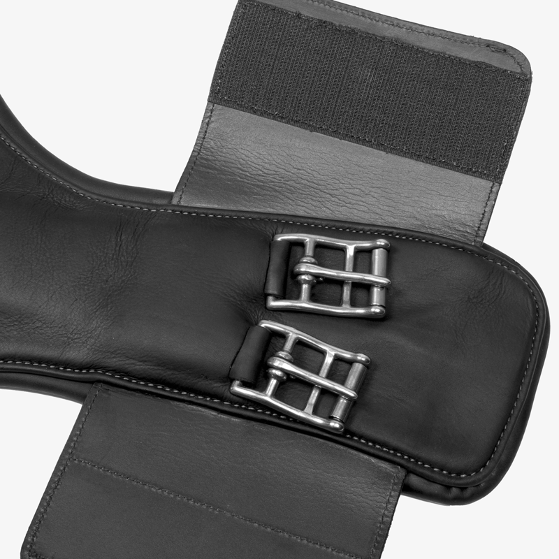 LeMieux Gel-Tek Anatomic Short Stud Girth with Magnet - Black-2